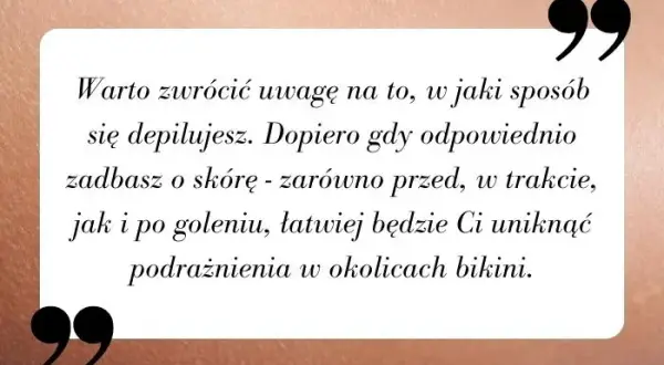 Dlaczego po goleniu miejsc intymnych swędzi i jak temu zapobiec